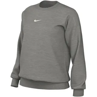 Nike DQ5733-063 W NSW PHNX FLC OS Crew Sweatshirt Damen DK Grey Heather/SAIL Größe M