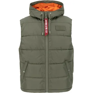 Alpha Industries Blouson »Alpha Industries Men - Vests Hooded Puffer Vest FD«, grün