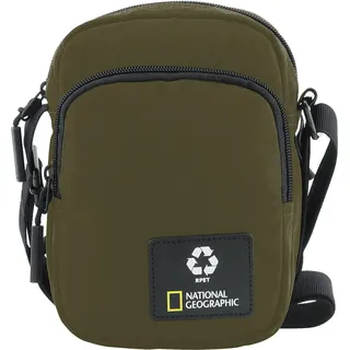 National Geographic Umhängetaasche OCEAN Hergestellt aus recycelten PET-Flaschen Khaki One Size - Grün