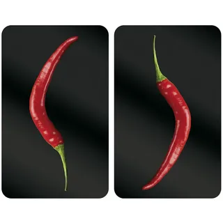 Wenko Herdabdeckplatte Universal Mod. Hot Peperoni 30 x 52 cm mehrfarbig