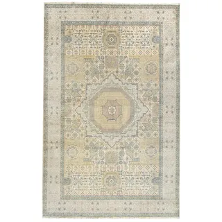 HAMID - Gadea Mamluk Teppich, 100% Wolle, Orientteppich für Wohnzimmer, Schlafzimmer... (300 x 200)