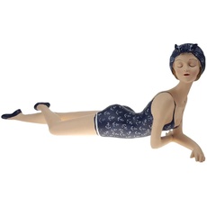 Badepuppe Figur Skulptur Pin-Up Frau im Badeanzug Strandlady 50er Jahre