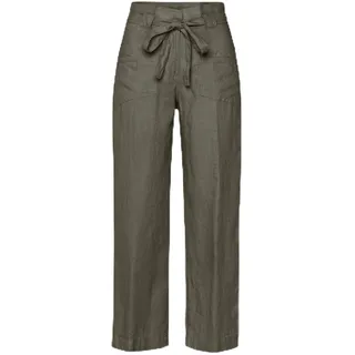 BRAX Damen Style Maine Pure Linen Hose, Khaki, 32W / 32L EU