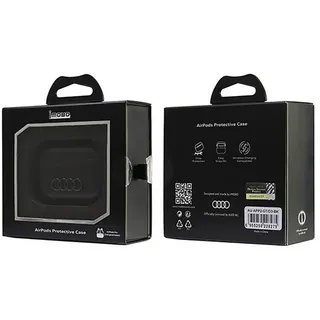 Audi Leder Big Logo AirPods Pro 2 Hülle schwarz/schwarz AU-APP2-GT/D3-BK