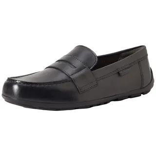 GEOX Jungen J New Fast Boy Mokassins, Schwarz, 36