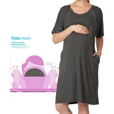 FridaBaby Liefer- und Stillkleid | Easy-Snap, Tagless, Haut-zu-Haut-Zugang für die Pflege und vollständige Abdeckung im Rücken