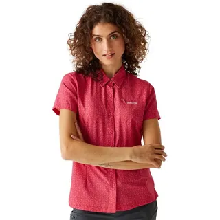 Regatta Travel Packaway Kurzarmhemd - Pink Potion Floral Print - 38