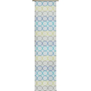 Schiebegardine WIRTH "Zirbello" Gr. 2, blau, B:60cm H:175cm, Jacquard, Baumwolle, Polyester, Gardinen, Schiebegardine