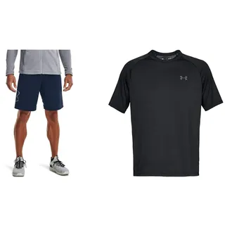 Under Armour Herren Tech Graphic Short, atmungsaktive Sweatshorts für Männer, komfortable Kurze Hose mit Loser Passform & Herren UA Tech 2.0 SS Tee Shirt