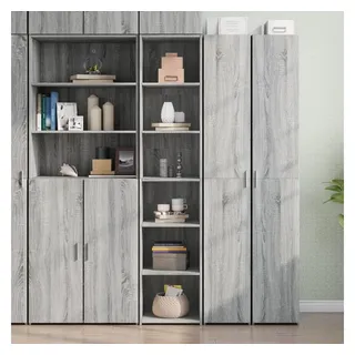 vidaXL Highboard Grau Sonoma-Eiche 40x41x185 cm Holzwerkstoff