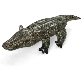 Bestway Krokodil Luftmatratze Für Den Pool - Dark Grey / Green - 193 x 94 cm
