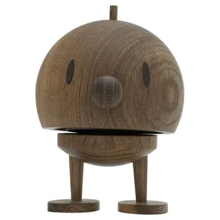 Hoptimist Bumble, Holzdeko, Wackelfigur aus Holz, Deko Skandinavisch, Deko Wohnzimmer, Schreibtisch Deko, Büro Gadgets, Tolle Kleine Geschenke, 10 x 10 x 15 cm, Large, Smoked Oak