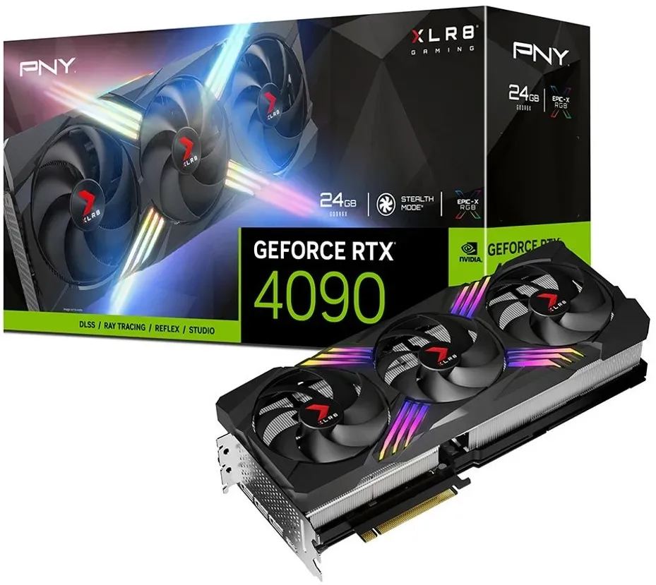 Bild von GeForce RTX 4090 XLR8 Gaming Vetro Epic-X RGB 24 GB GDDR6X VCG409024TFXXPB1