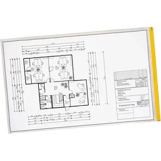 Eichner Planschutztaschen transparent/gelb, 10 St.