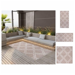 vidaXL Outdoor-Teppich Braun 190x290 cm PP