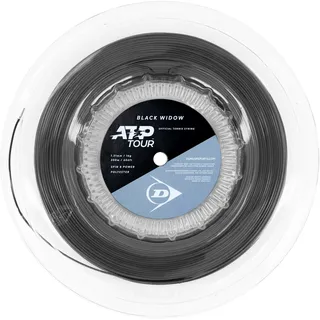 Dunlop Black Widow 16G Schwarz 200m Saitenrolle – Spin & Power Tennisrolle