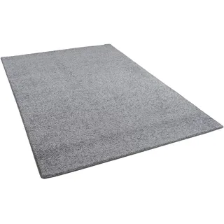 Snapstyle Hochflor Velours Teppich Mona Grau 100x100cm