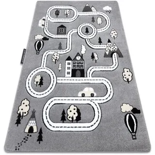 rugsX Teppich Petit 120/170 cm , Grau , Textil , Rechteckig , 120x170 cm , Teppiche und Böden, Teppiche, Kinderteppiche