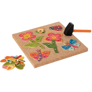 Hess Holzspielzeug 14836 - Hammerspiel Blumenwiese, ca. 26 x 26 cm