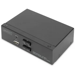 Digitus KVM-Switch 2-Port Single-Display 4K, HDMI