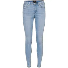 Bild Damen VMTANYA MR S Piping VI352 NOOS Jeans Skinny fit in hellblauer Waschung-S-L30