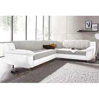 TRENDMANUFAKTUR »Rondo 3, zeitlos und modern, im Materialmix, L-Form« wahlweise Federkern für hohen Sitzkomfort, wahlweise Bettfunktion,