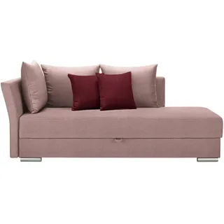 Xora Liege , Rosa , Textil , Uni , Füllung: Schaumstoff,Schaumstoff , 220x93x100 cm , seitenverkehrt erhältlich, Schlafen auf Sitzhöhe , Wohnzimmer, Sofas & Couches, Schlafsofas, Polsterliegen