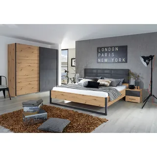 Rauch Bett »Tampa«, im modernen Industrial Style, Bettenkufe aus Metall