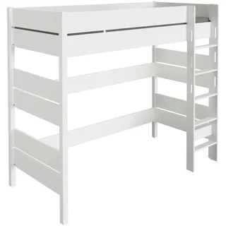 Paidi Hochbett TIAGO 90 x 200 cm Buche massiv weiß kreideweiß