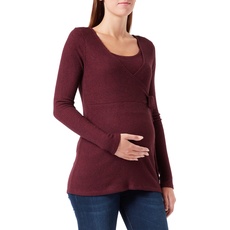 Noppies Maternity Damen Top Seymour Nursing Long Sleeve T-Shirt, Tawny Port-P281, XL