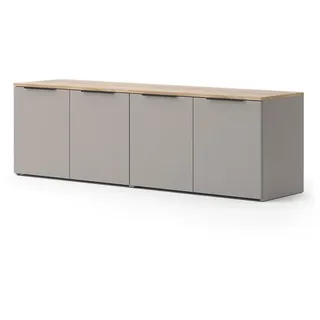 Vicco Wohnwand Wido Greige 2 Teile, Model 57462 - Grau