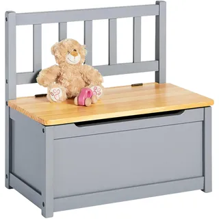 Pinolino Kindersitzbank Fenna 57 x 31 x 55 cm Kiefer massiv grau lackiert