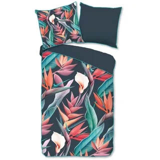 DESCANSO Chloe Floral Mehrfarbig 135 x 200 cm + 80 x 80 cm