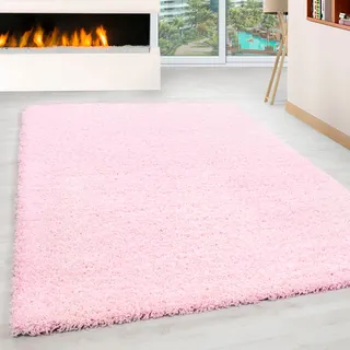 Ayyildiz Teppiche Hochflor-Teppich »Life Shaggy 1500«, rechteckig, 30 mm Höhe, Langflor, uni, große Farbauswahl, robust, auch als Läufer und in rund, pink