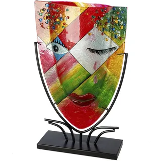 Casablanca by Gilde »Gesichtsvase oval Dreaming orange H. 49 cm«, orange,