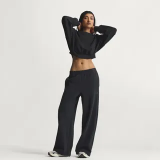 adidas Soft Lux Straight Leg Jogginghose Schwarz L