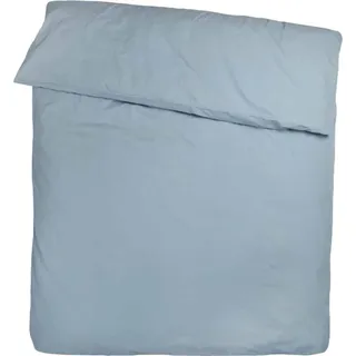 Zoeppritz Perkal-Bettdeckenbezug Easy Farbe atlantic blue Größe 200x200 - Blau
