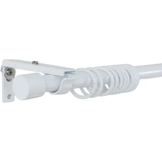 Astek Vorhangstange Ningbo 1-läufig Ø 19 mm 210 cm Weiß
