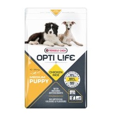 2 x 12,5 kg Puppy Medium Opti Life Hrană uscată pentru câini