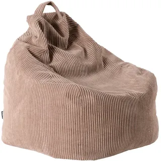 Livetastic Sitzsack , Hellbraun , Textil , 190 l , Füllung: EPS Mikroperlen , 80x85x80 cm , Bezug abnehmbar und waschbar, Reißverschluss , Wohnzimmer, Sessel, Sitzsäcke, Kindersitzsäcke