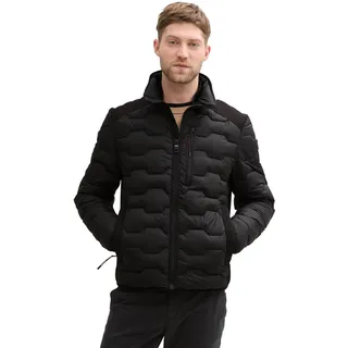 TOM TAILOR Hybrid Lightweight Steppweste, Black, XXXL