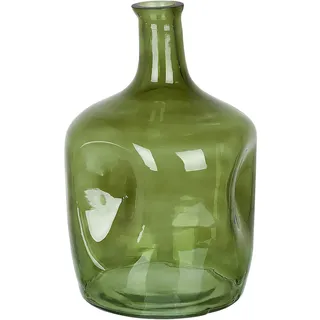 Beliani Blumenvase Glas grün Kerala , Grün , Mode , 30 cm , Dekoration, Vasen, Glasvasen