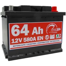 Batterie Auto Speed by SMC L264 12 V 64 Ah 610 A POSITIVE Positive A rechts (+ DX)