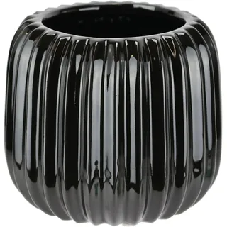 I.GE.A. Dekovase »Vase aus Keramik« Dekovase Blumenvase Modern für Tischdeko Tischvase Deko Trockenblume, schwarz