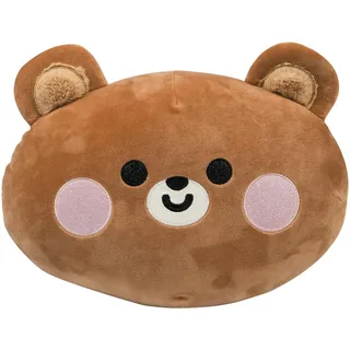 Cartomania Kuscheltier Kissen mit Teddy, weich, flauschig, Plüsch, Stofftier, Geschenk für Kinder und Erwachsene