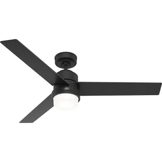 132cm Deckenventilator mit Licht Greenville Schwarz Deckenlüfter Fernbedienung