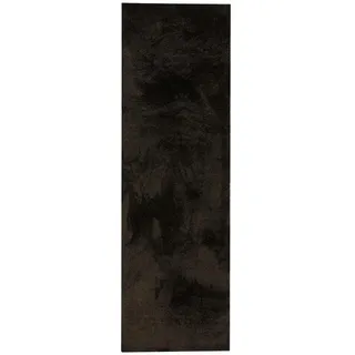 benuta Läufer Nina waschbar 80/250 cm , Anthrazit , Kunststoff , Uni , Rechteckig , 80x250 cm , Global Recycled Standard (Grs), Oeko-Tex® Standard 100 , für Fußbodenheizung geeignet, in verschiedenen Größen erhältlich, waschbar, pflegeleicht , Teppiche und Böden, Teppiche, Teppichläufer, Läufer