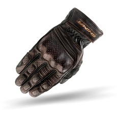 Bild von Aviator Herren Leder Motorradhandschuhe Custom Sommer Motorrad handschuhe (S-XXL, Dunkelbraun), Größe XL