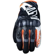 Five 830210 Motorradhandschuhe, Urban High Performance, RS-C, Carbon, 1 KP, Weiß Orange, S