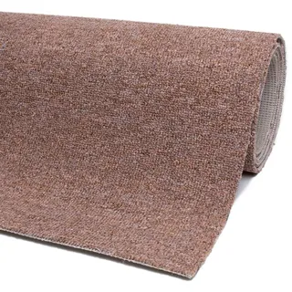 andiamo Teppichboden Henry - pflegeleicht und einfach zu verlegen - Auslegware Teppichboden - Meterware Bodenbelag in Schlingenstruktur mit Trittschalldämmung 200 x 550 cm Cognac